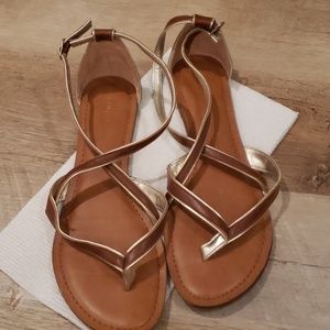 Merona Strappy brown sandals